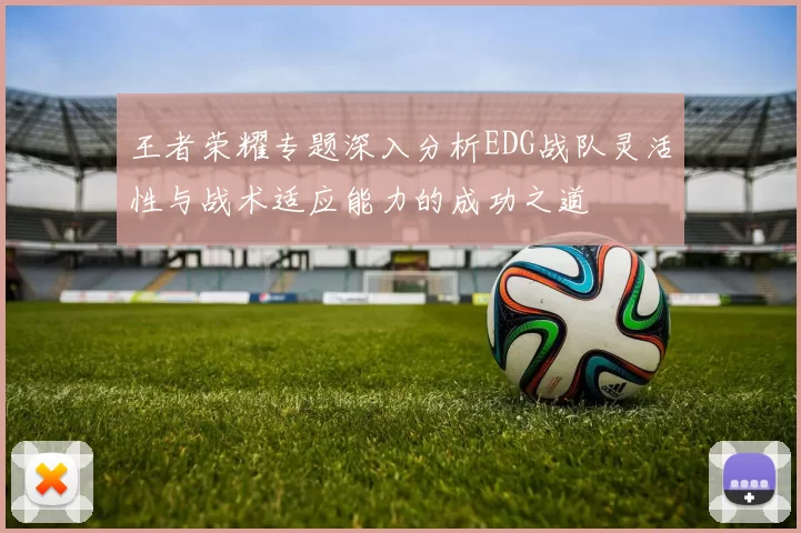 王者荣耀专题深入分析EDG战队灵活性与战术适应能力的成功之道
